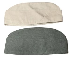 US Marines garrison caps vintage 1970s militaria collectible